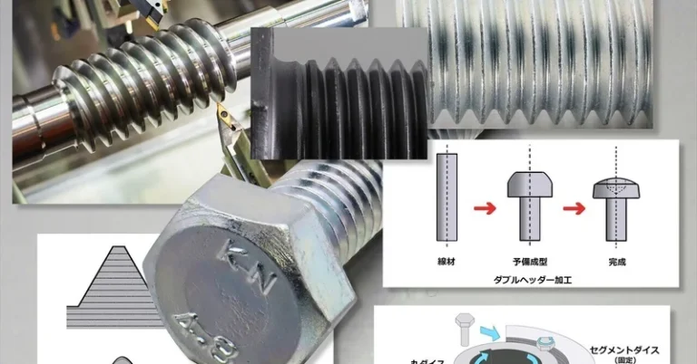 切削加工ねじ VS. 冷間圧造ねじ